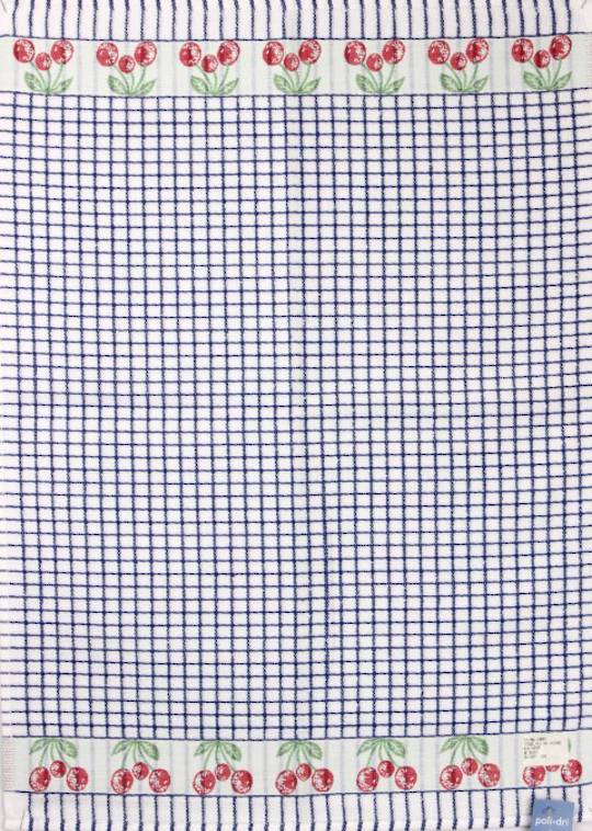 Samuel Lamont poli dri blue cherry tea towel Code:TT-706JCHERRY.