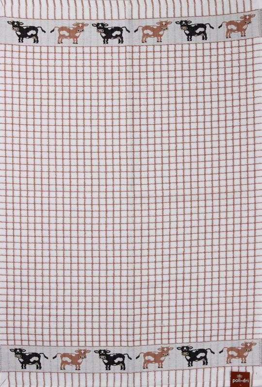 Samuel Lamont poli dri brown cow tea towel Code:TT-706JCOW.